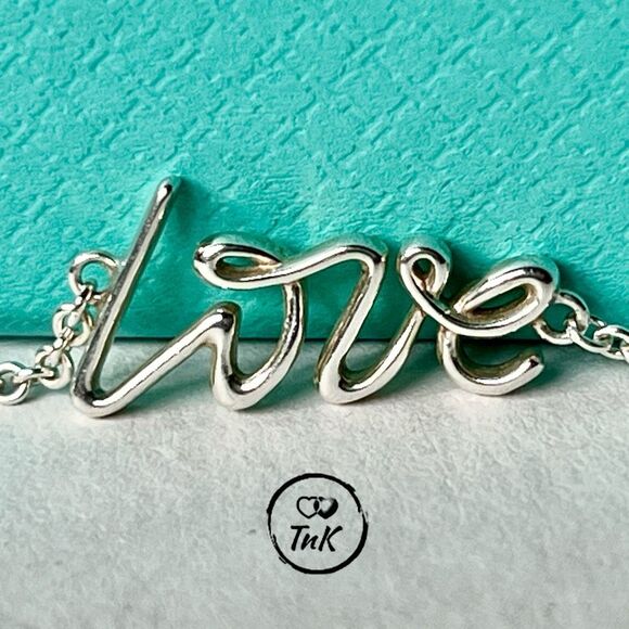 Retired Tiffany Paloma Picasso's Graffiti Love Bracelet - Silver - 7” - Picture 4 of 9